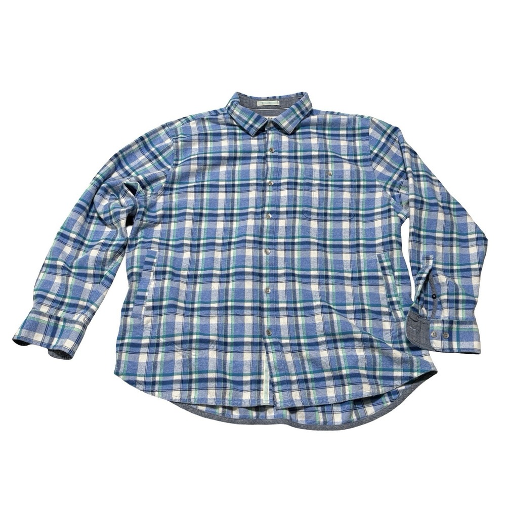 Tommy‎ Bahama Men's Plaid Flannel Shirt Button Down Size XXL 27 x 32